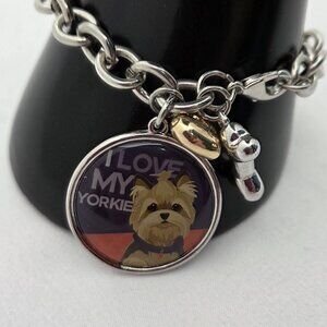 🐾 Vintage Yorkie / Terrier Figural Link Bracelet